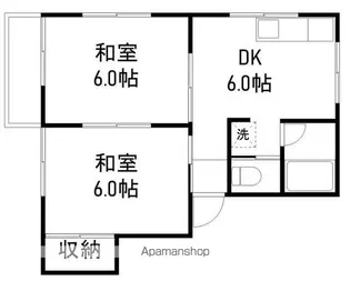 オークハウス B棟【103号室】の間取り