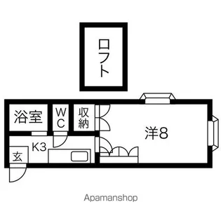 セジュール小松島【101号室】の間取り