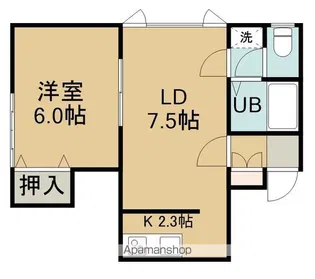 レイトンハウスⅣ【202号室】の間取り