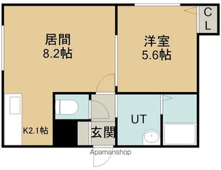CIGAL京町(シーゲル京町)【201号室】の間取り
