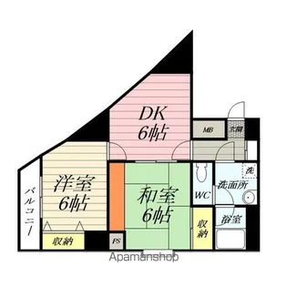 アクセスマスダ【201号室】の間取り