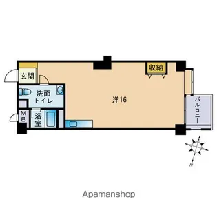 ホワイティ薬院【5階】の間取り
