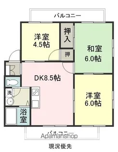 オリーブハウス万能倉A【2階】の間取り