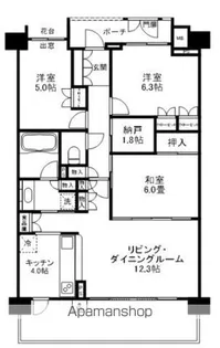 コスモ・ザ・パークス船橋【2階】の間取り