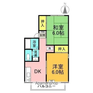 メゾンセジュールB【102号室】の間取り
