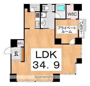 SHUNKI上本町【2階】の間取り