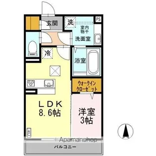 クレサージュ【1階】の間取り