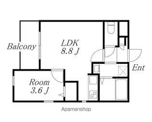 CHERIM中村公園ONYX【3階】の間取り