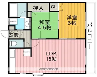 ピュアヒルズ北緑丘【2階】の間取り