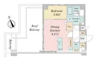NーSTAGE NISHIKUNITACHI【6階】の間取り
