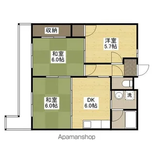妙マンション【3階】の間取り