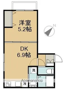 MAULOA 下丸子【101号室】の間取り