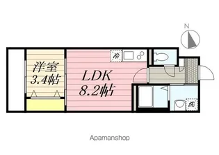 LEAF HILLS SHINMATSUDO【1階】の間取り