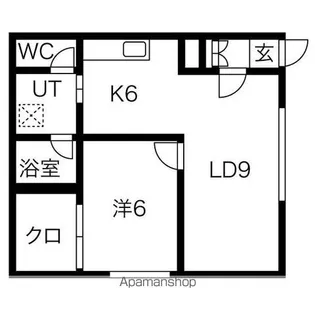 アメニティ入船【101号室】の間取り