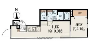 VILLA ARPEGGIO【202号室】の間取り