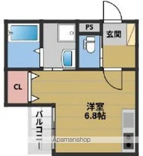 THE NOBLES 名島【2階】の間取り