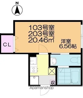 グランパーク鎌ヶ谷【2階】の間取り