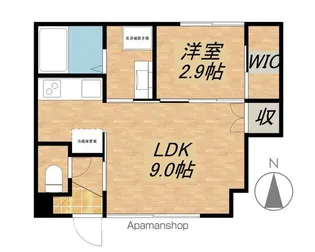 フォルモント米原【106号室】の間取り