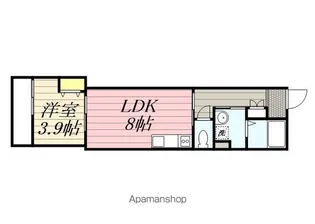 ペルル穴川【3階】の間取り