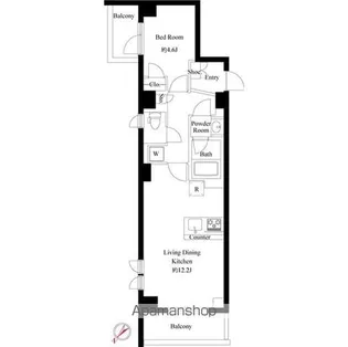 ラ・ミアカーサ中目黒【2階】の間取り