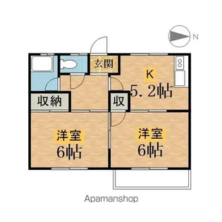 グランドール橋本【201号室】の間取り