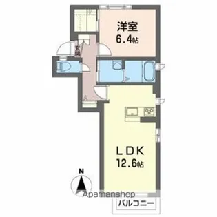 ドミール・サン【2階】の間取り