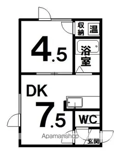 ラ・フィーヌ文苑【2階】の間取り