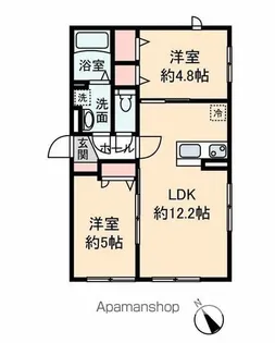 グレイスコート【2階】の間取り