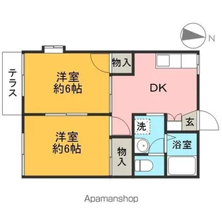 カーサルミナーレ【1階】の間取り