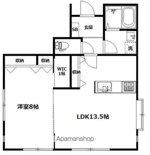 ブリリアントスイート【1階】の間取り