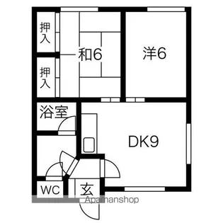 よしもとマイン【D号室】の間取り