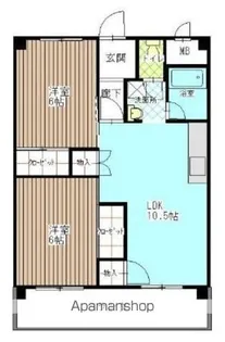 高橋ハイツ【4階】の間取り