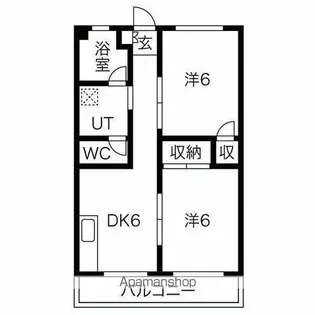 森ビル【6階】の間取り