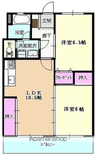 第3長住ハイツ【202号室】の間取り