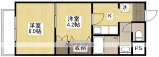 ハートレイク マンション【2階】の間取り