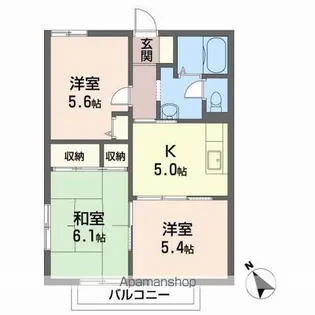ミキハイム御山【1階】の間取り