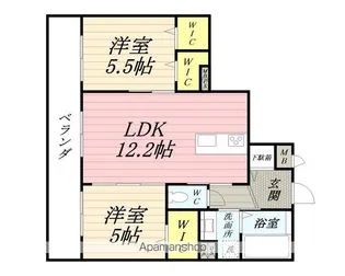 AVENIR M【202号室】の間取り