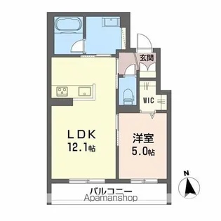 ベレオ大堂【2階】の間取り
