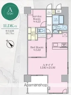シルクボーテ【9階】の間取り