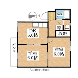 コーポ国正【2階】の間取り