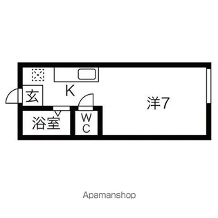 フェイバリット台原Ⅲ【103号室】の間取り
