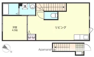 RUHE 月と星空のルーエ【201号室】の間取り