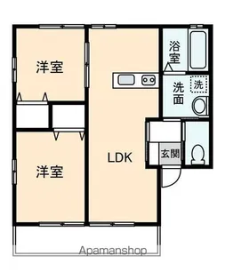 パル・山崎【102号室】の間取り