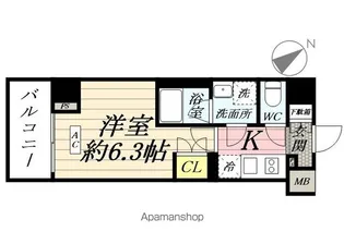 ブライズ鶴見本町通MAXIV【5階】の間取り