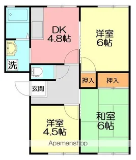 コーポ山室【2階】の間取り