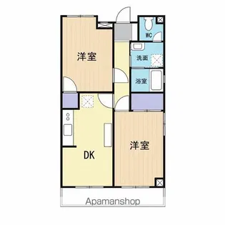 キャッスルコハナ【1階】の間取り
