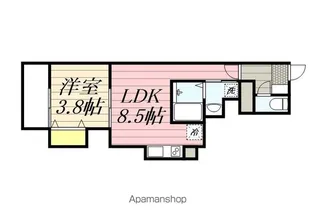 CasaGarden 筑紫野【103号室】の間取り