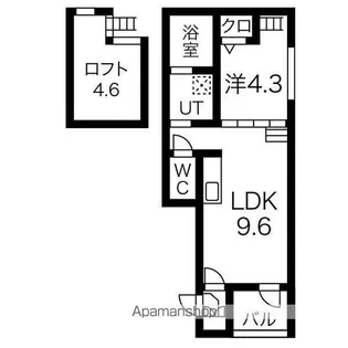 ヴィラクレール【1階】の間取り