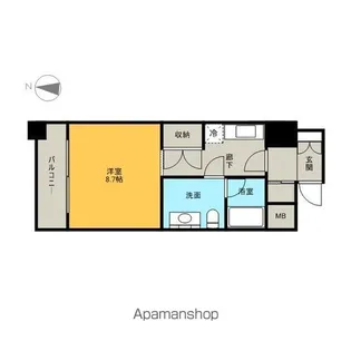 アプリーレ久屋大通公園【12階】の間取り