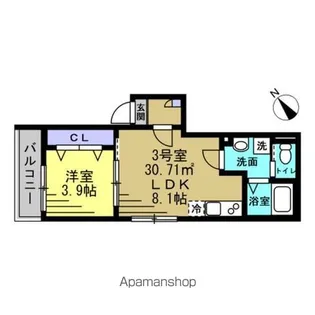 YSA南流山【2階】の間取り